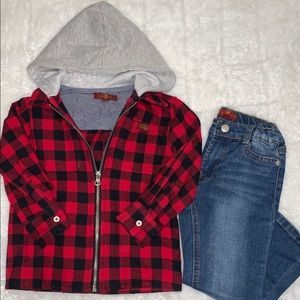 7 for all mankind flannel set